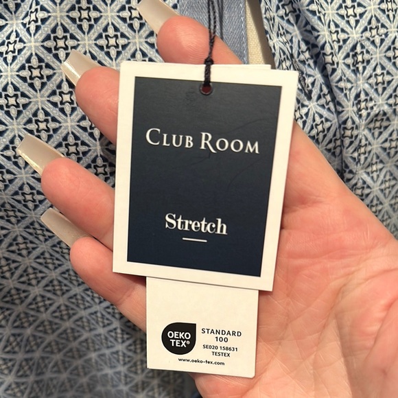 NWT Macy’s Short Sleeve Button Down with Collar - Picture 2 of 5